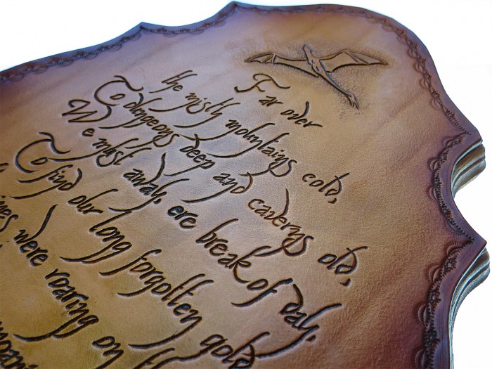 The Hobbit Plaques - Brown 2