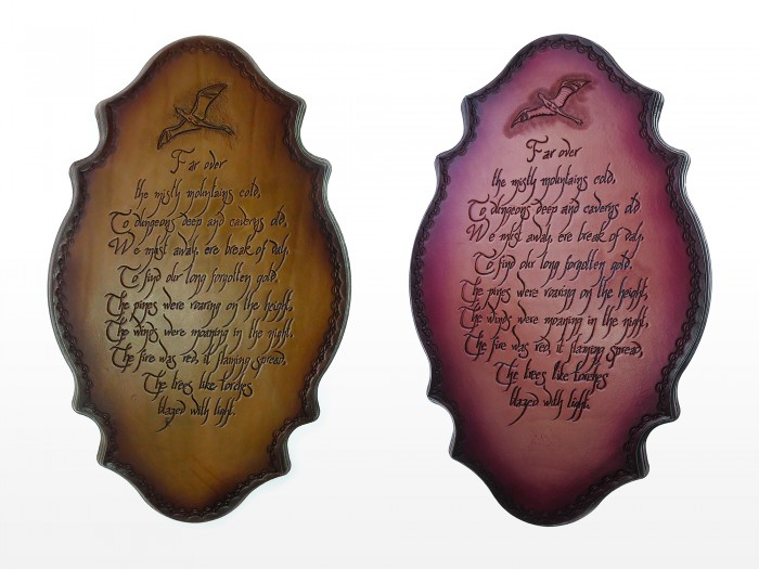 The Hobbit Plaques - Side by Side